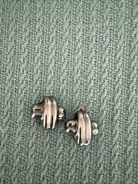 Sterling Silver Cross Earrings Clip-On